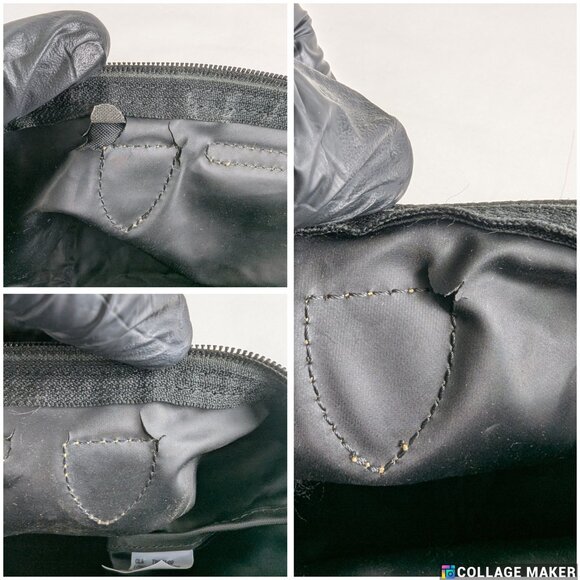 Longchamp Le Pliage Nylon Tote Bag Black Foldable Shoulder Bag 100% Authentic - Picture 12 of 16